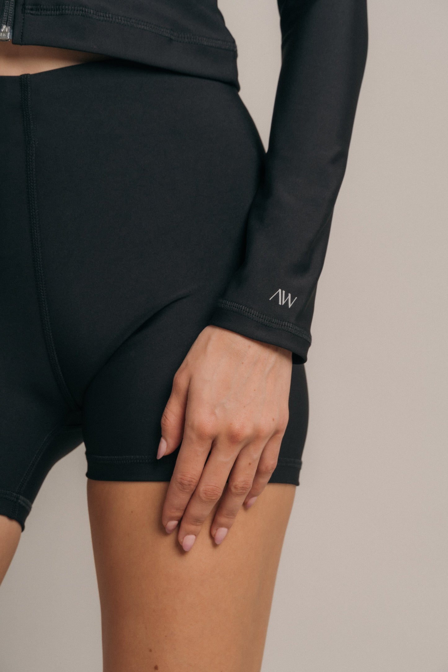 Parfait high waist biker Negro