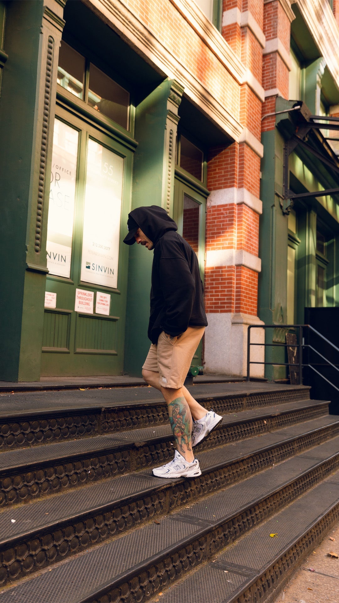 Overzised Hoodie Men Negro