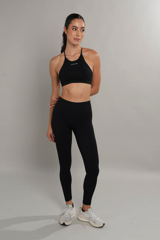 High waist leggings seamless Negro