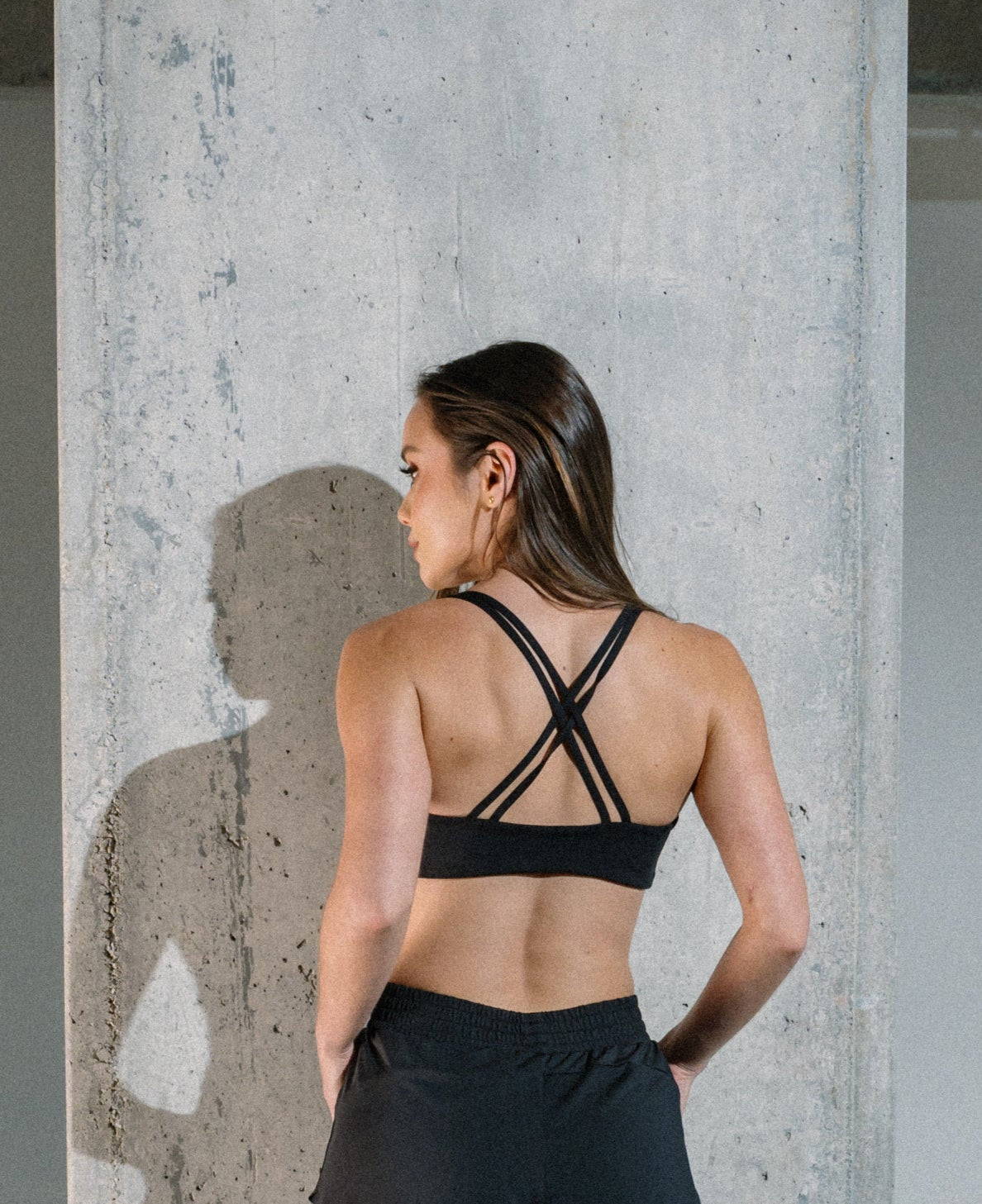 Ballerina sport bra Negro