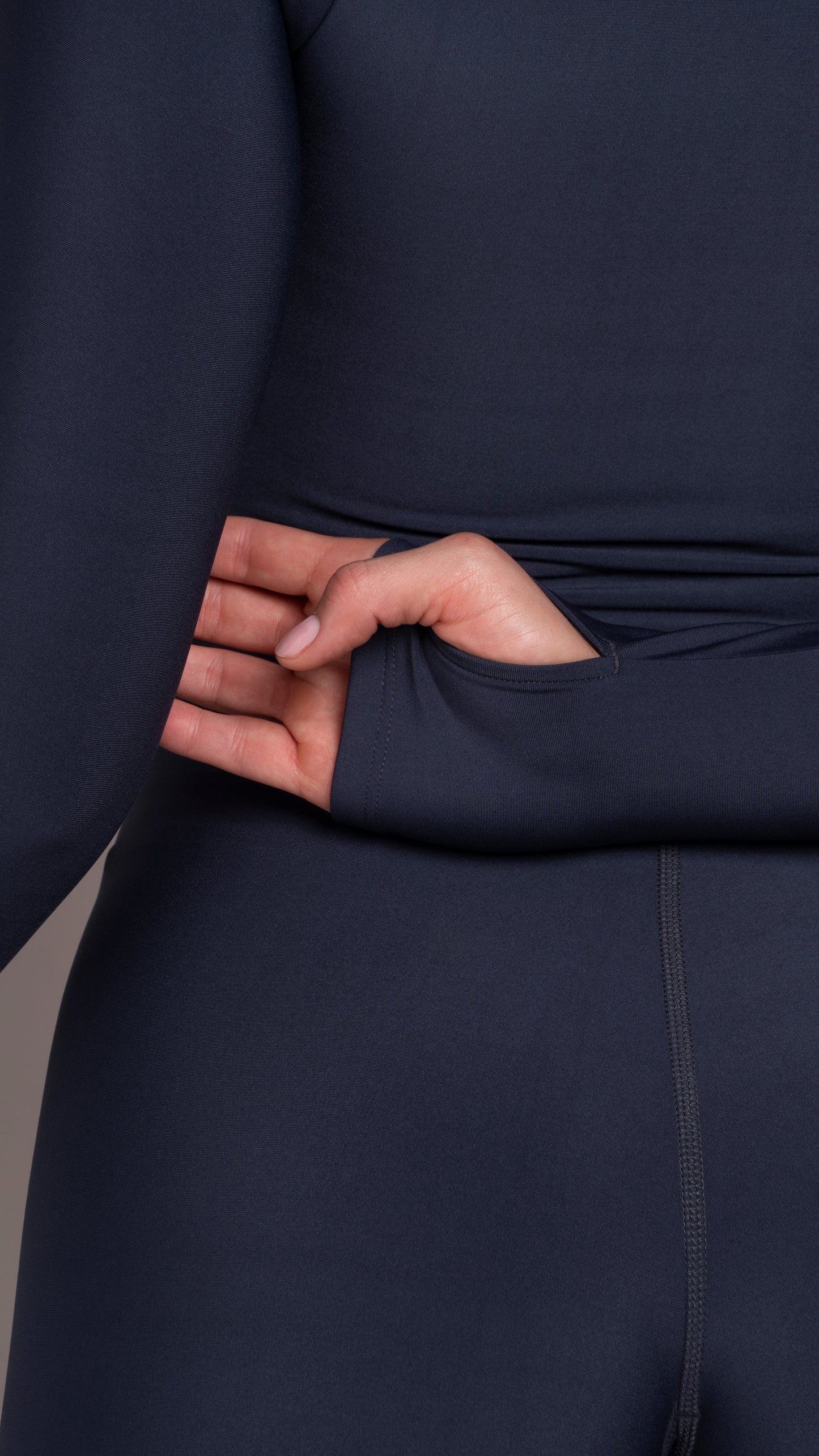 Square jumpsuit long sleeve Azul Noche