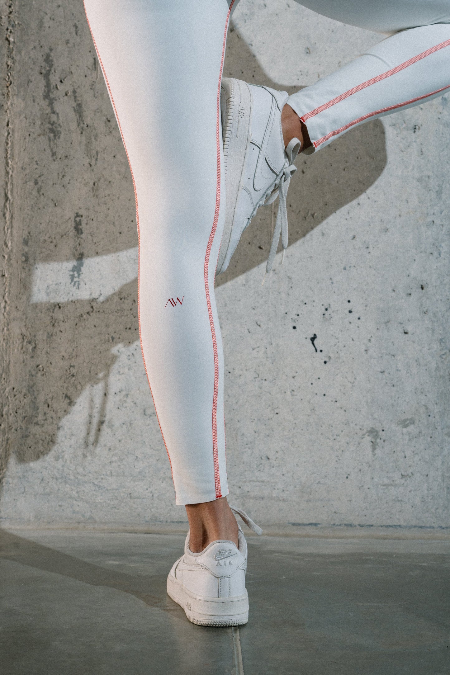 Contrast Pockets leggings Crudo