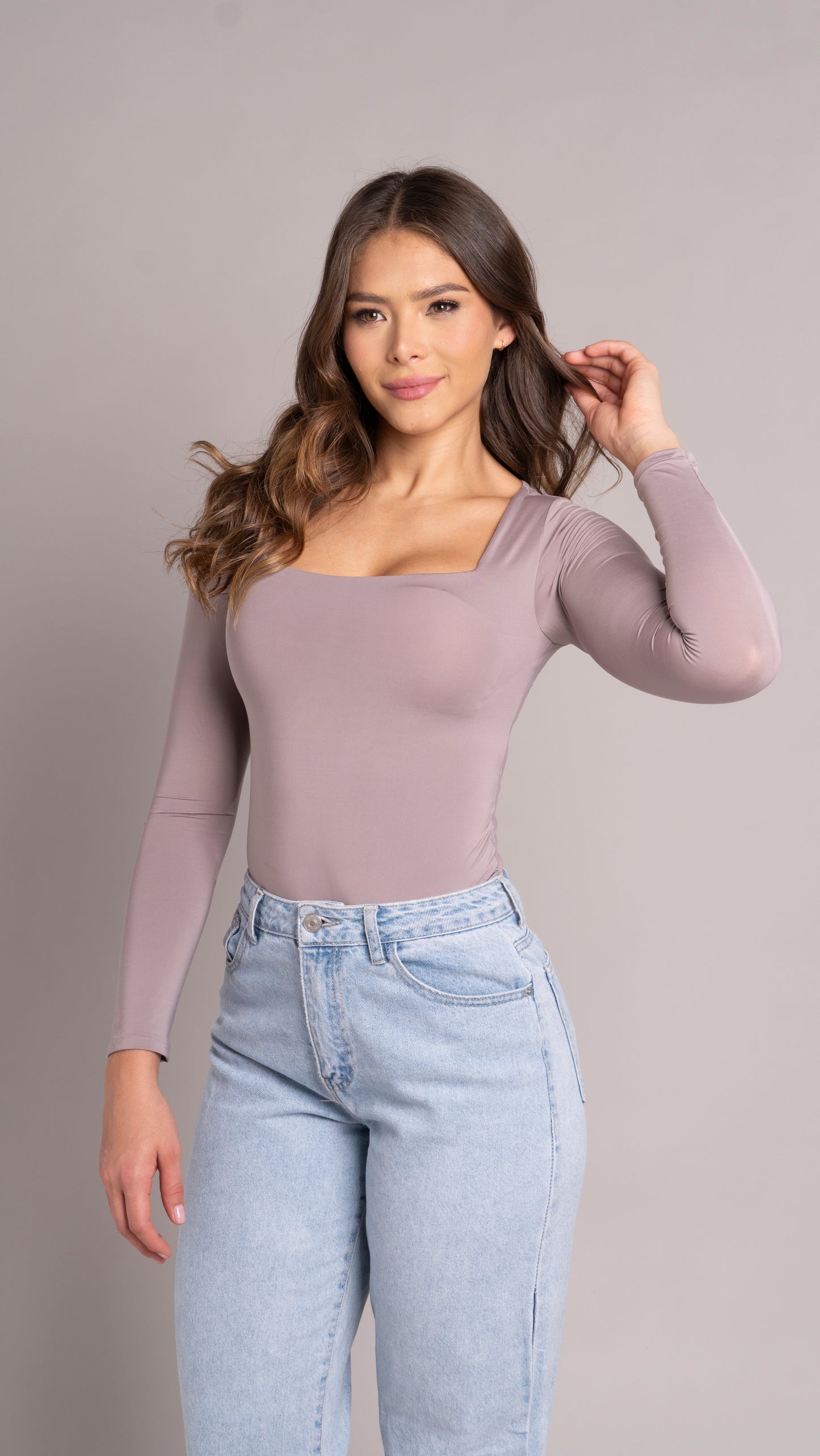 Square tee Long Sleeve Morado