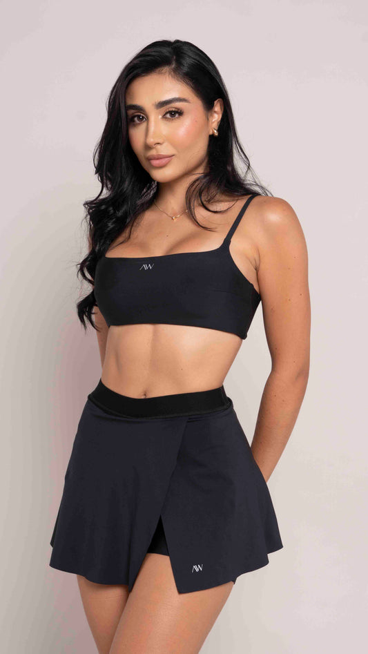 Sleek Skirt Negro smoke