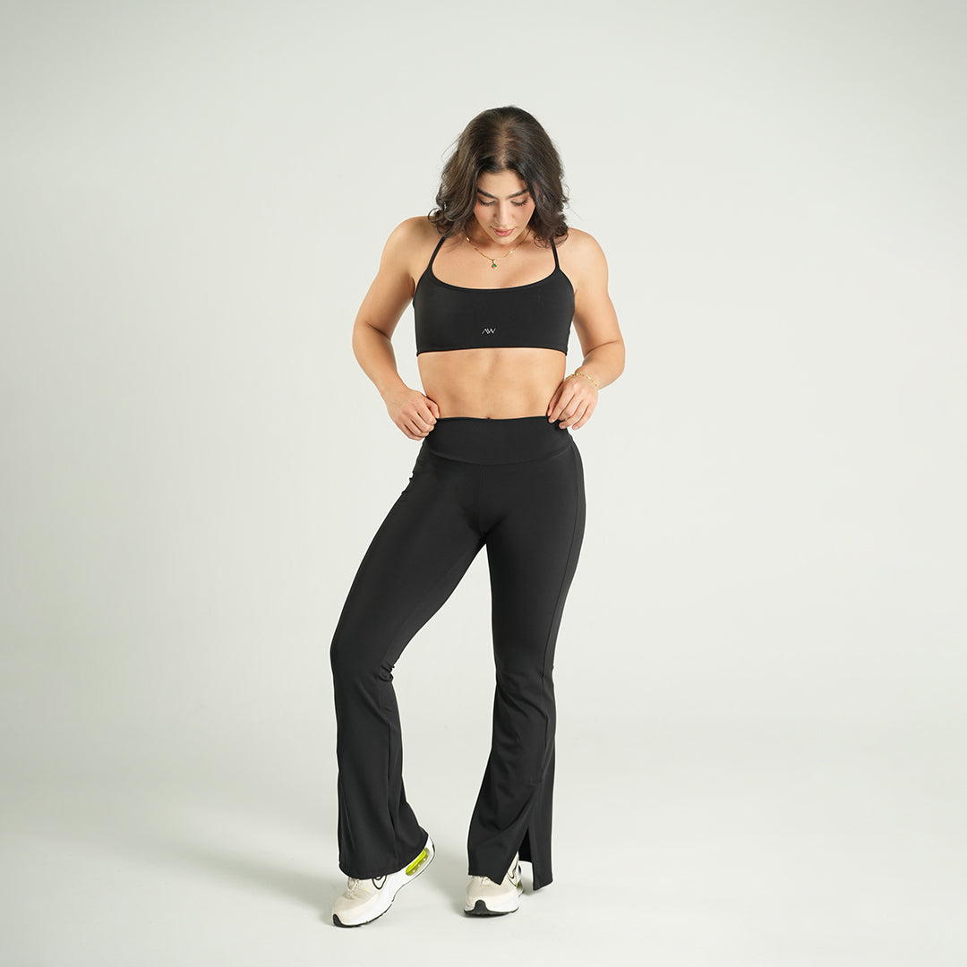 Strappy Sport Bra Negro