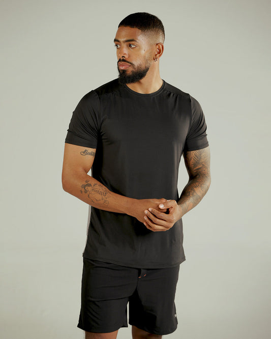 Crimson men short sleeve t shirt Negro