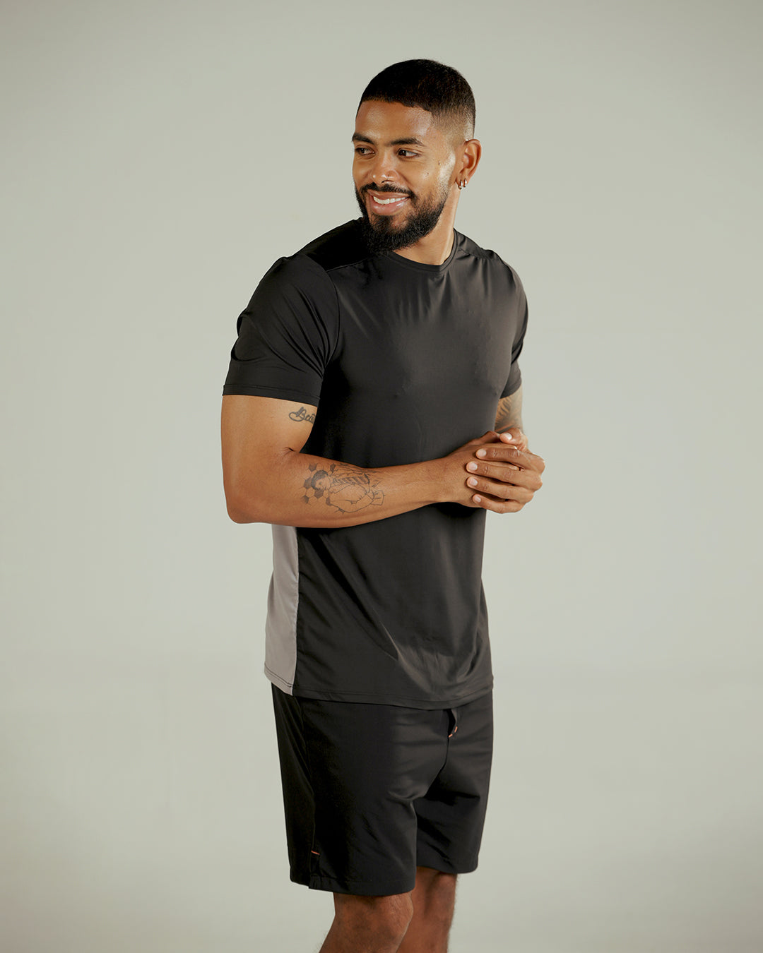 Crimson men short sleeve t shirt Negro